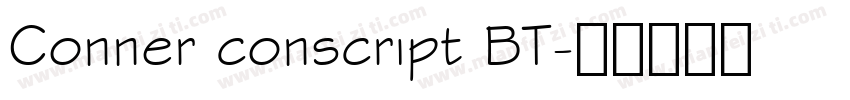 Conner conscript BT字体转换